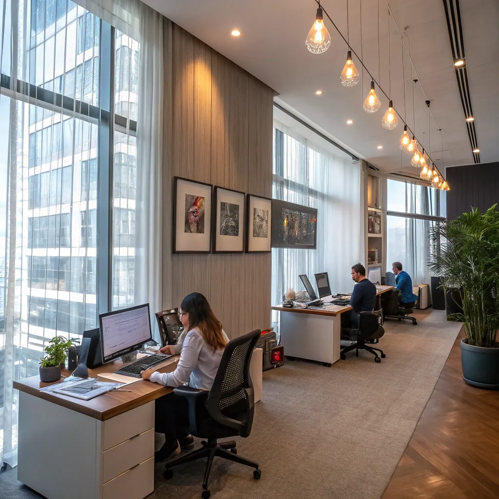 Modern office with professional settings